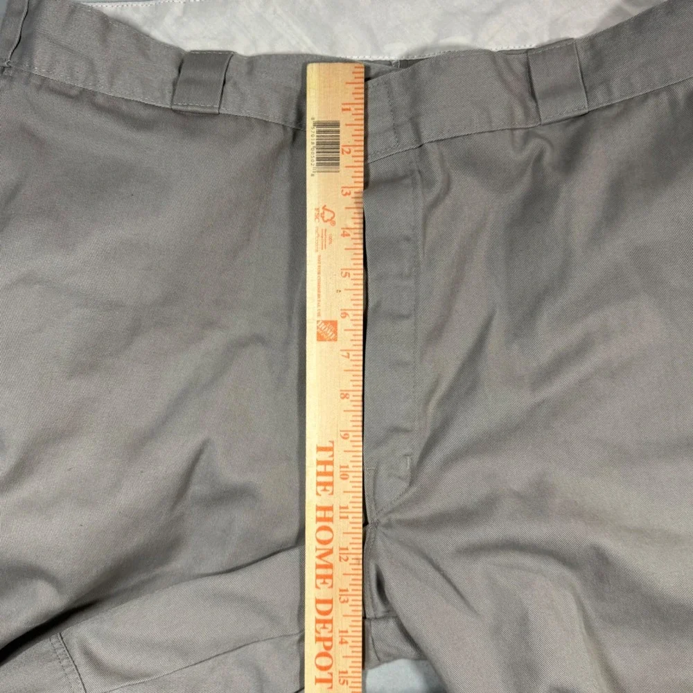Dickies Double Knee Loose Fit Work Pants Silver Gray Mens 44x30 (Fits 42x28)